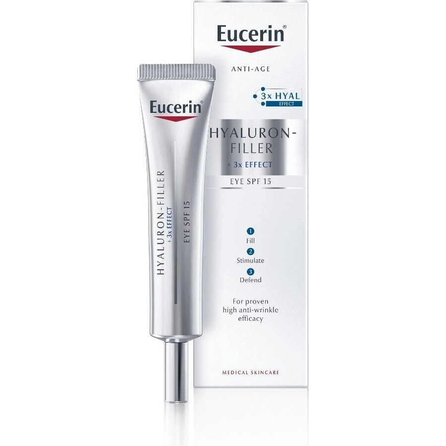 Eucerin HYALURON-FILLER anti-rimpel oogcrème 1×15 ml, crème