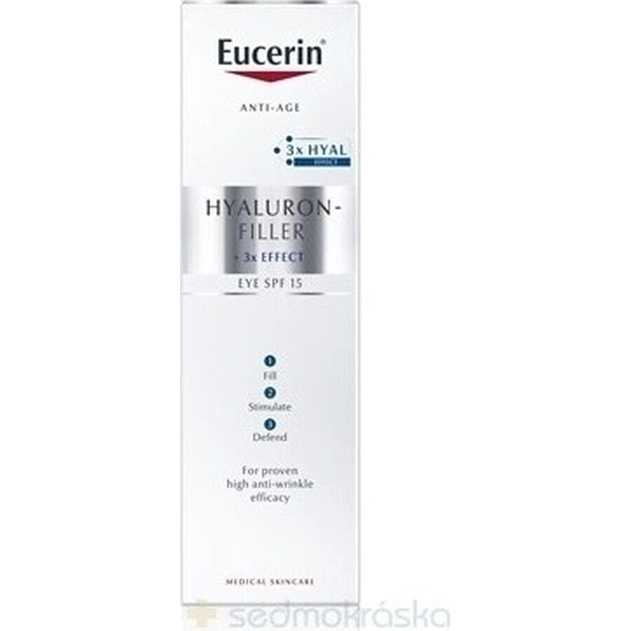 Eucerin HYALURON-FILLER anti-rimpel oogcrème 1×15 ml, crème