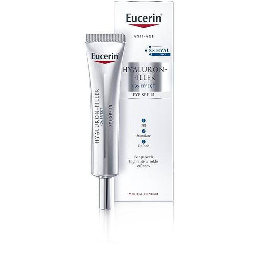 Eucerin HYALURON-FILLER anti-rimpel oogcrème 1×15 ml, crème