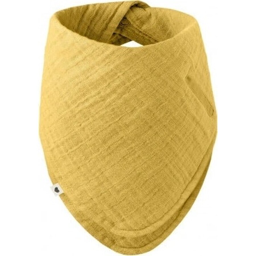 BIBS Organic cotton bandana, mustard 1×1 pc, bib muslin