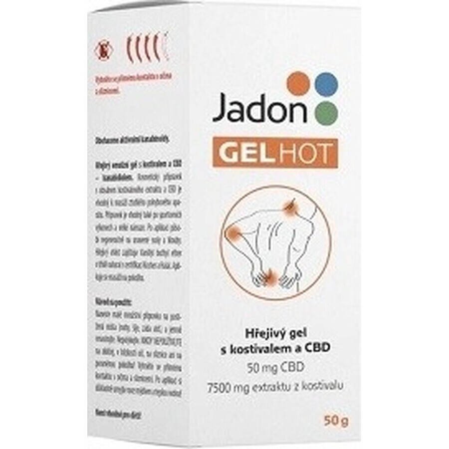 Jadon HOT GEL gel chauffant avec CBD 1x50 g