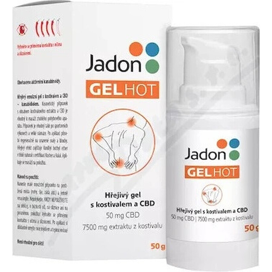 Jadon HOT GEL gel chauffant avec CBD 1x50 g