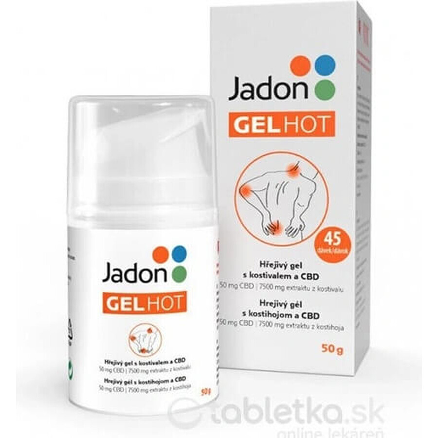 Jadon HOT GEL gel chauffant avec CBD 1x50 g