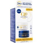 NIVEA Q10 POWER DUO Crema Reafirmante Día y Noche 2×50 ml, Crema Reafirmante