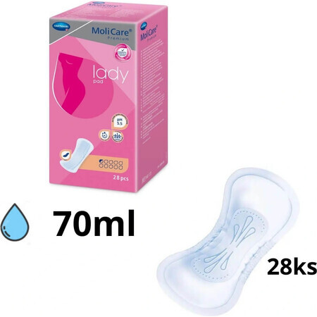 MoliCare Women's Premium 0.5 Tropfen 1×28 Stück, Inkontinenzeinlagen