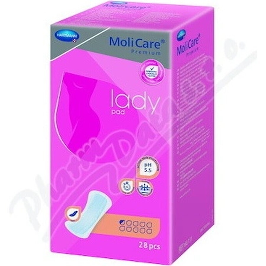 MoliCare Women's Premium 0.5 Tropfen 1×28 Stück, Inkontinenzeinlagen