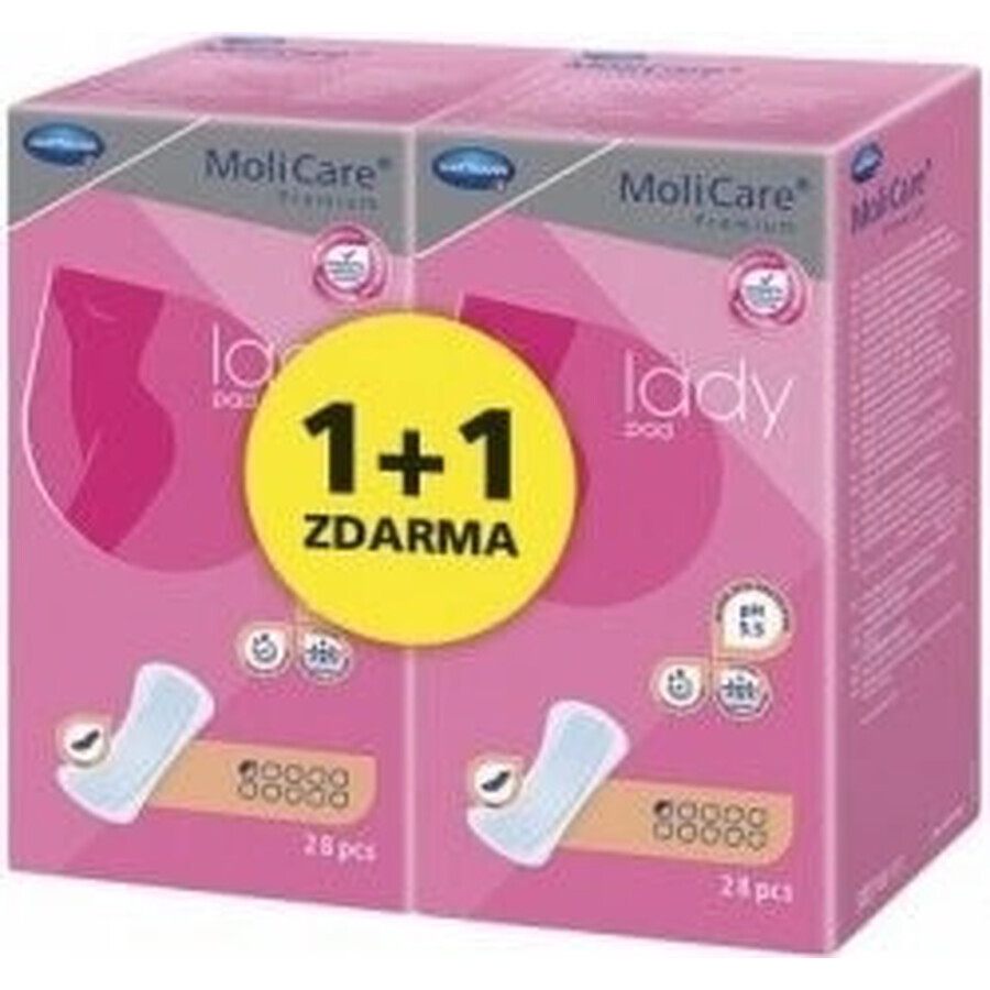 MoliCare Women's Premium 0.5 Tropfen 1×28 Stück, Inkontinenzeinlagen