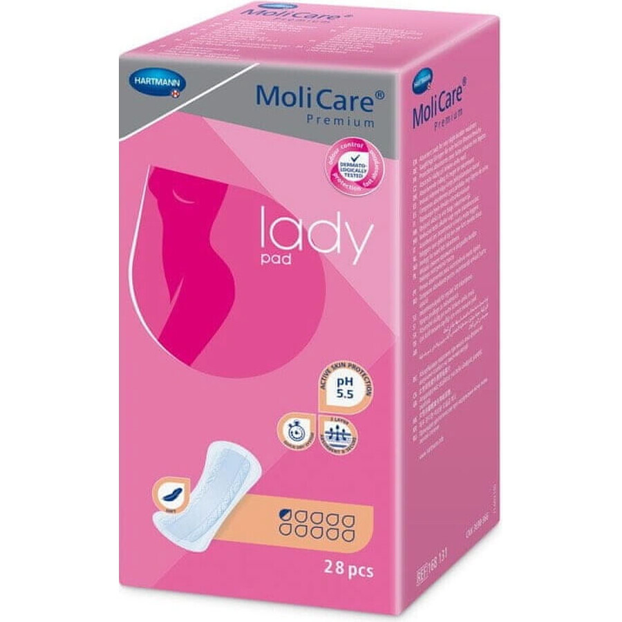 MoliCare Women's Premium 0.5 Tropfen 1×28 Stück, Inkontinenzeinlagen