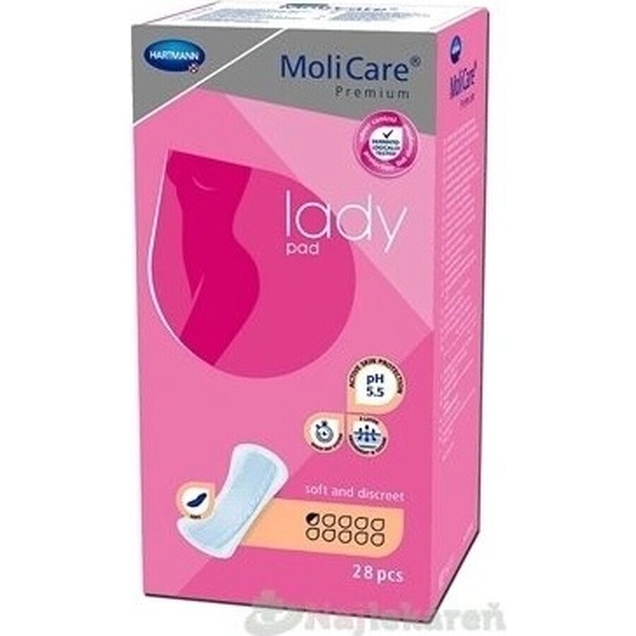 MoliCare Women's Premium 0.5 Tropfen 1×28 Stück, Inkontinenzeinlagen