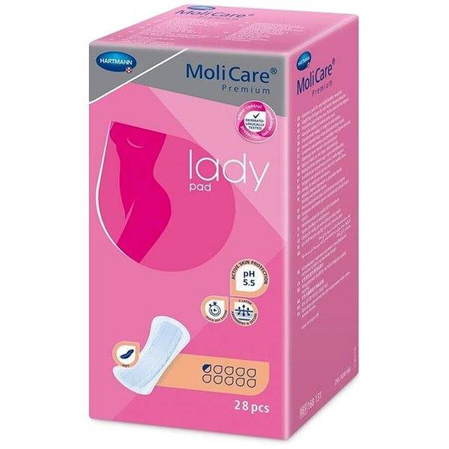 MoliCare Women's Premium 0.5 Tropfen 1×28 Stück, Inkontinenzeinlagen