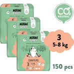 Muumi Baby 3 Midi 5-8 kg, 1×150pcs monthly pack of organic diapers, ECO Diapers