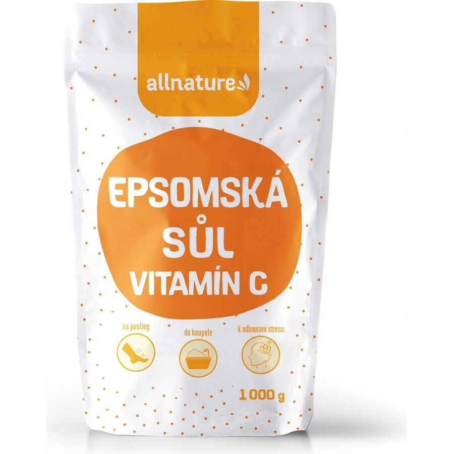 Allnature Sel Epsom Vitamine C 1000g 1×1000g