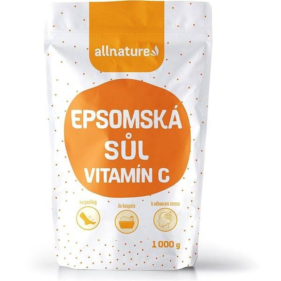 Allnature Sel Epsom Vitamine C 1000g 1×1000g