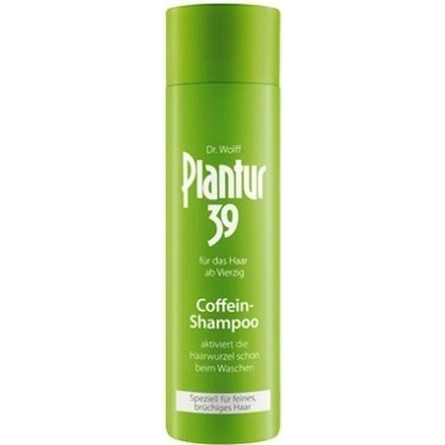 Plantur 39 Shampooing à la phyto-caféine pour cheveux colorés 1×250 ml, shampooing à la caféine