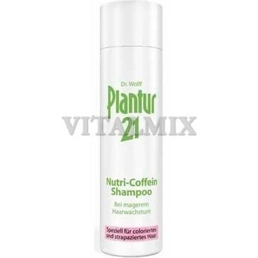 Plantur 39 Shampooing à la phyto-caféine pour cheveux colorés 1×250 ml, shampooing à la caféine