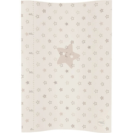 CEBA Tapis de remplacement 2 carrés doux COSY (50x70) Beige étoiles 1×1 pc