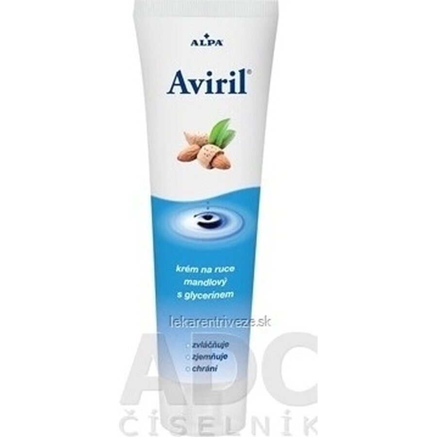 AVIRIL ALMOND HAND CREAM MET GLYCERINE 1×100 ml, beschermende handcrème