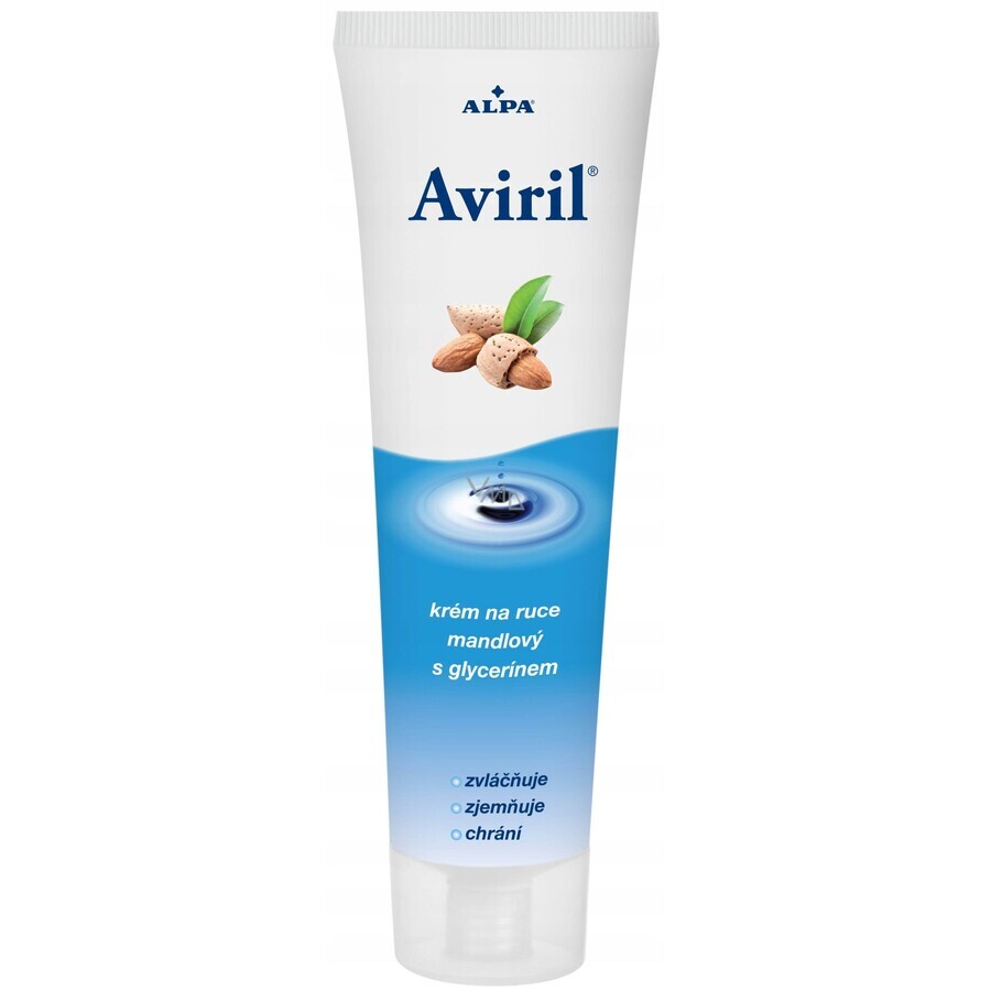 AVIRIL ALMOND HAND CREAM MET GLYCERINE 1×100 ml, beschermende handcrème