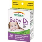 JAMIESON BABY-D3 VITAMINA D3 VITAMINA D3 400 UI CAPS 1×11,7 ml, complemento alimenticio