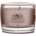 Yankee Candle - Vanilla Creme Brulee 1×37g bougie votive en verre, bougie parfumée