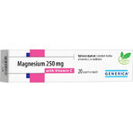 GENERICA Magnésium 250 mg + Vitamine C 1×20 tbl, Magnésium + Vitamine C