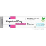 GENERICA Magnésium 250 mg + Vitamine C 1×20 tbl, Magnésium + Vitamine C