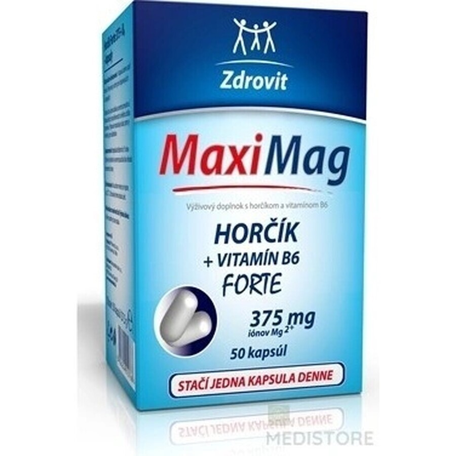 ZDROVIT MAXI MAG HORCIK+B6 FORTE 1×50 cps, complément alimentaire