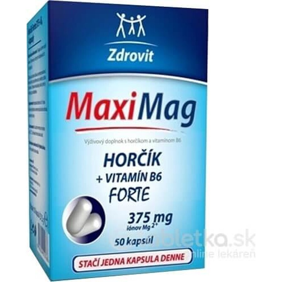 ZDROVIT MAXI MAG HORCIK+B6 FORTE 1×50 cps, complément alimentaire