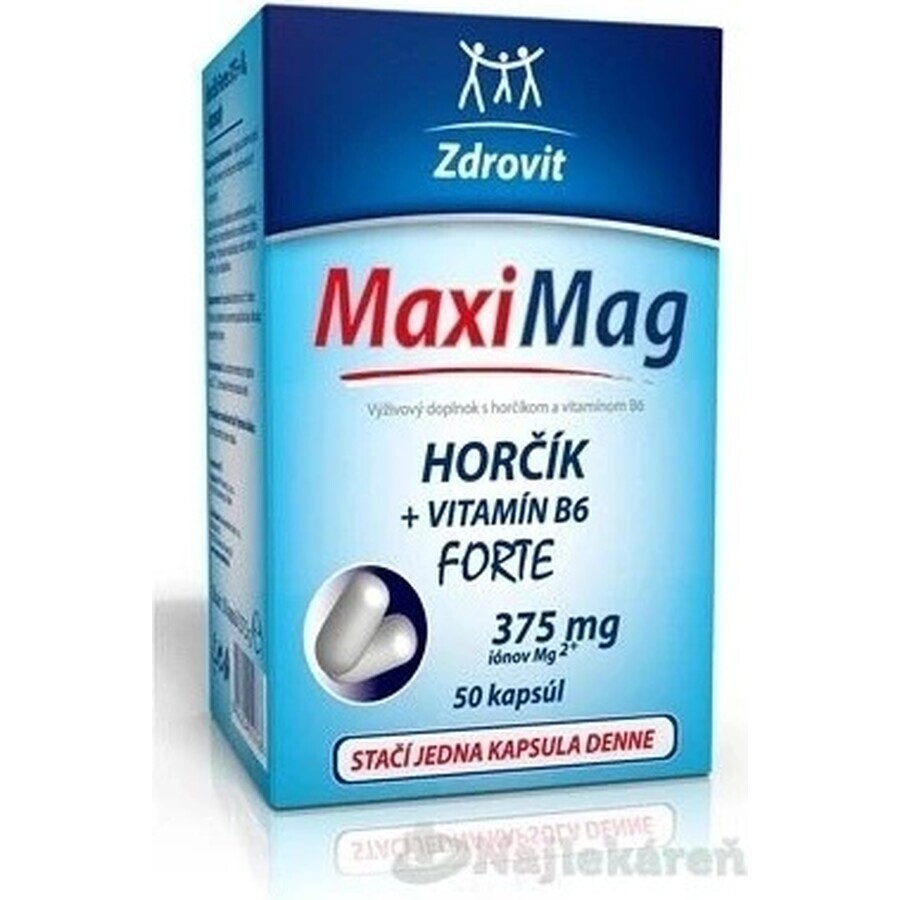 ZDROVIT MAXI MAG HORCIK+B6 FORTE 1×50 cps, complément alimentaire