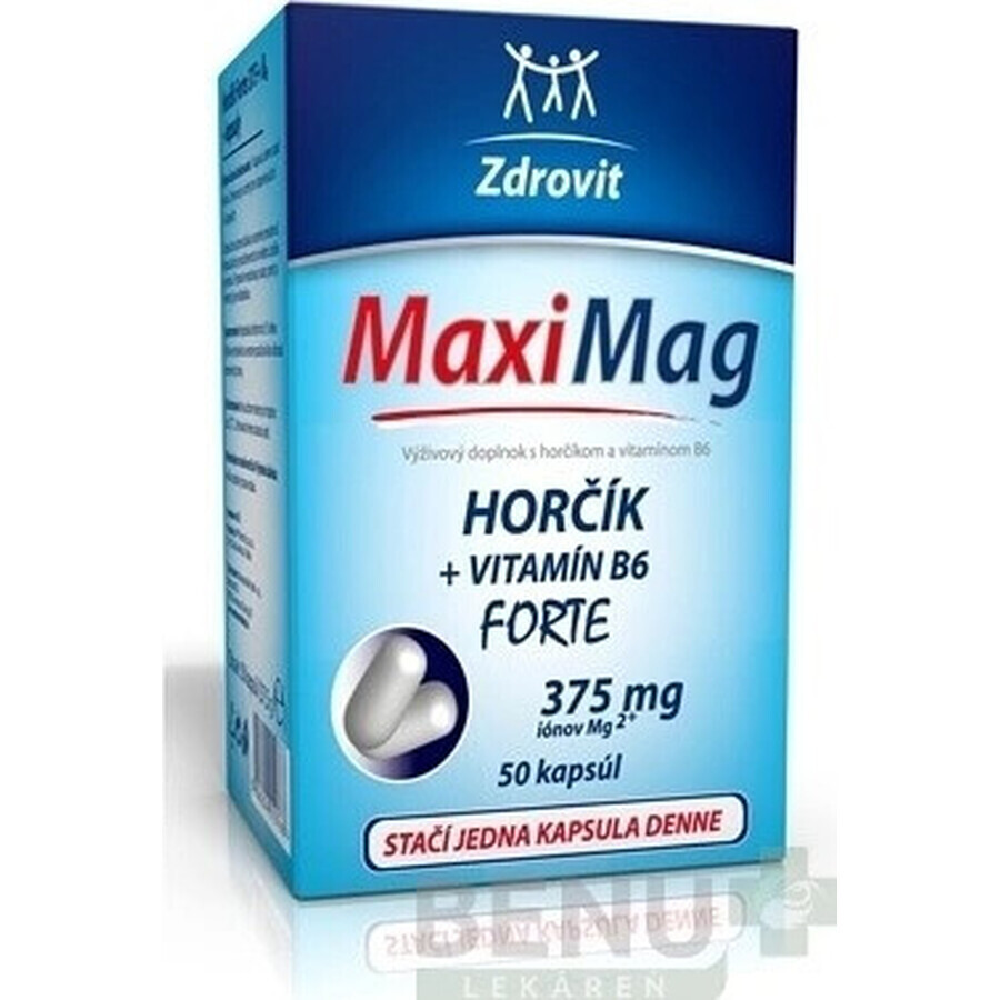 ZDROVIT MAXI MAG HORCIK+B6 FORTE 1×50 cps, complément alimentaire