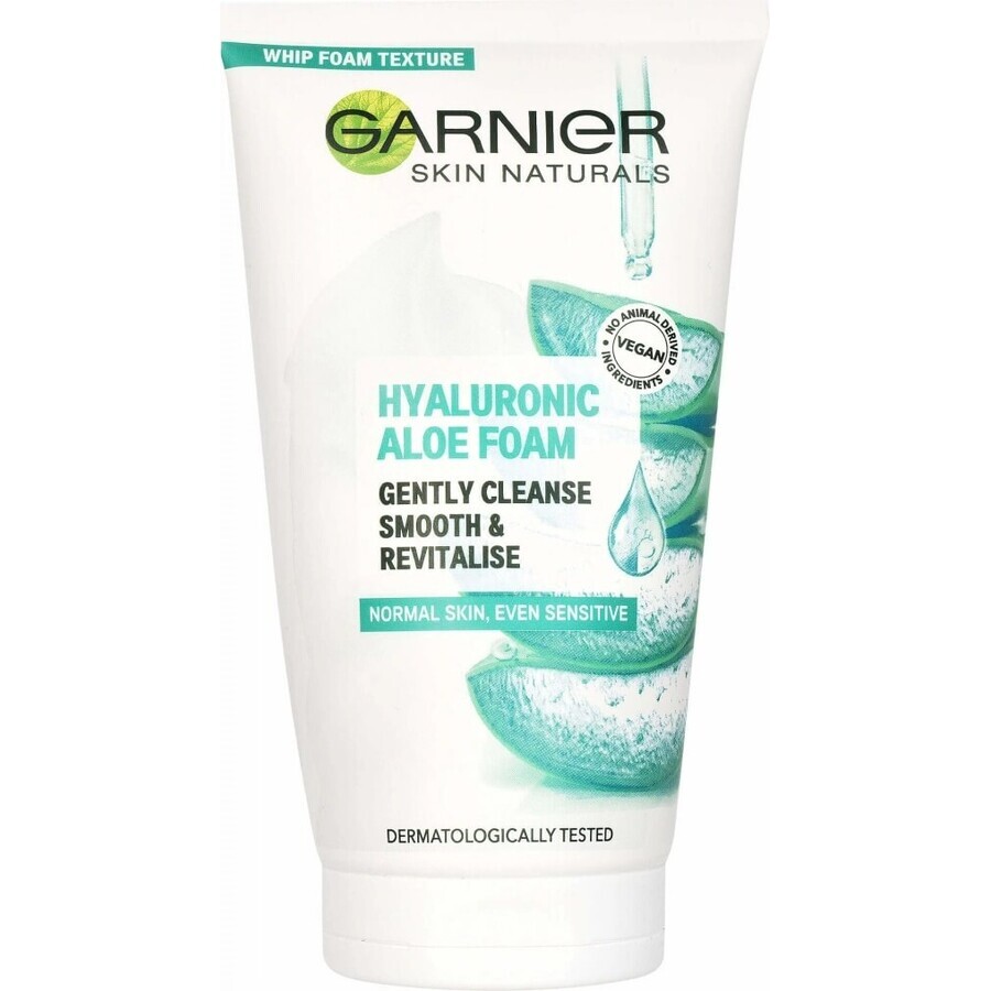 Garnier Hyaluronic Aloe Cleansing Foam 1×150 ml, mousse nettoyante