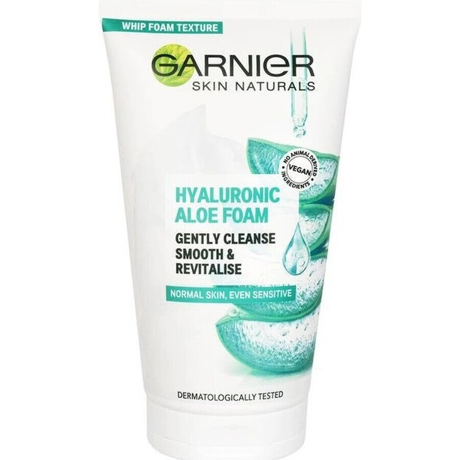 Garnier Hyaluronic Aloe Cleansing Foam 1×150 ml, mousse nettoyante