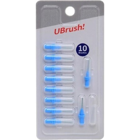 UBrush ! - brosse à dents interdentaire - 0,5 mm bleu 1×10 pièces