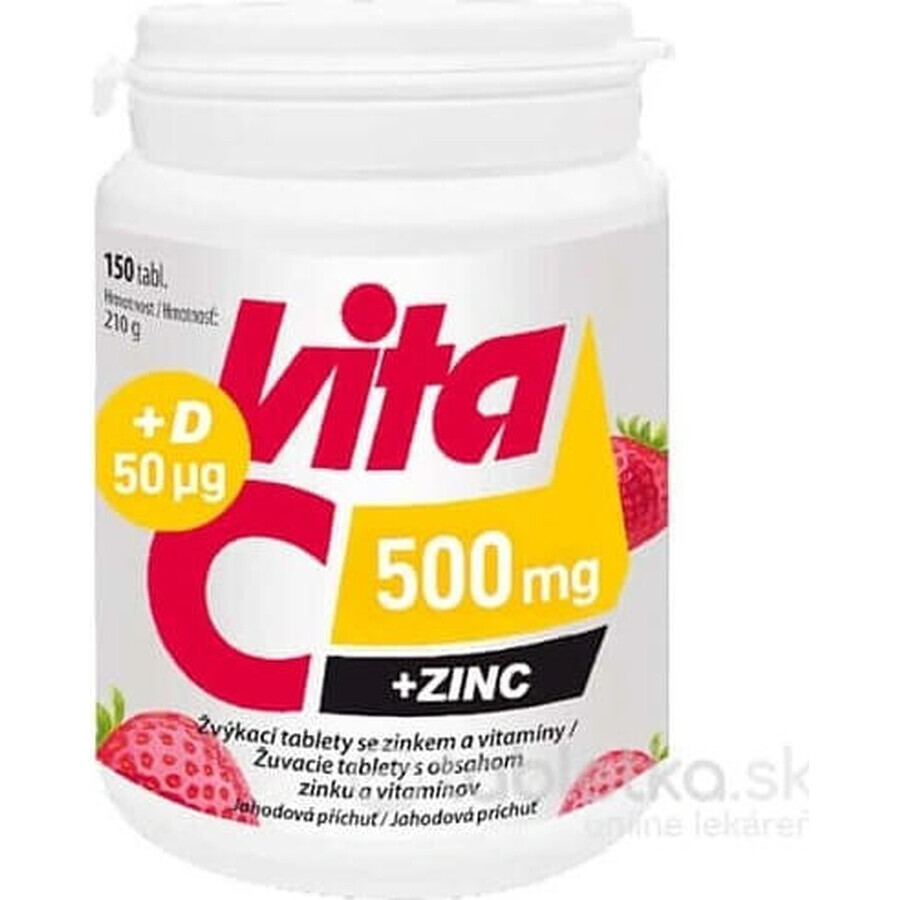 Vitabalans Vita C 500 mg + ZINC + D 50 µg 1×150 tbl