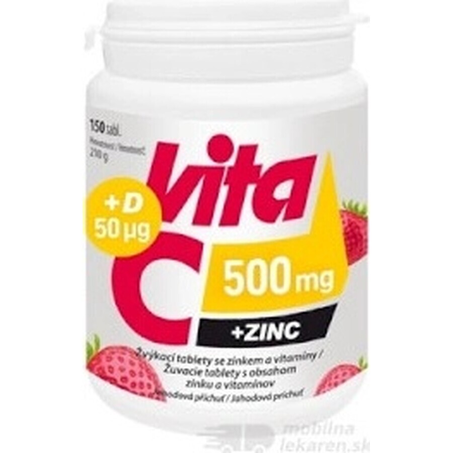 Vitabalans Vita C 500 mg + ZINC + D 50 µg 1×150 tbl