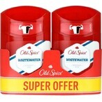 Old Spice Whitewater déodorant solide pour hommes 2x50 ml 2×50 ml 2×50 ml, déodorant solide