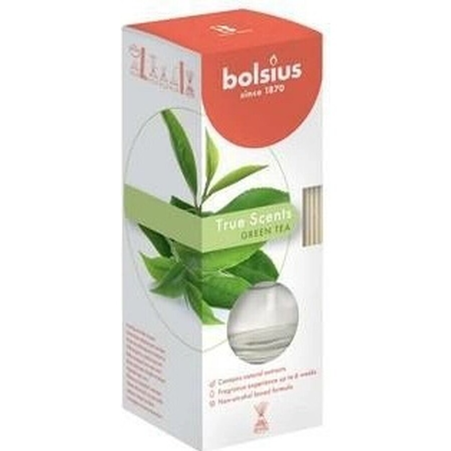 Bolsius Aromatic 2.0 Difuzor de ceai verde bețișoare parfumate 1×45 ml, parfum pentru apartament