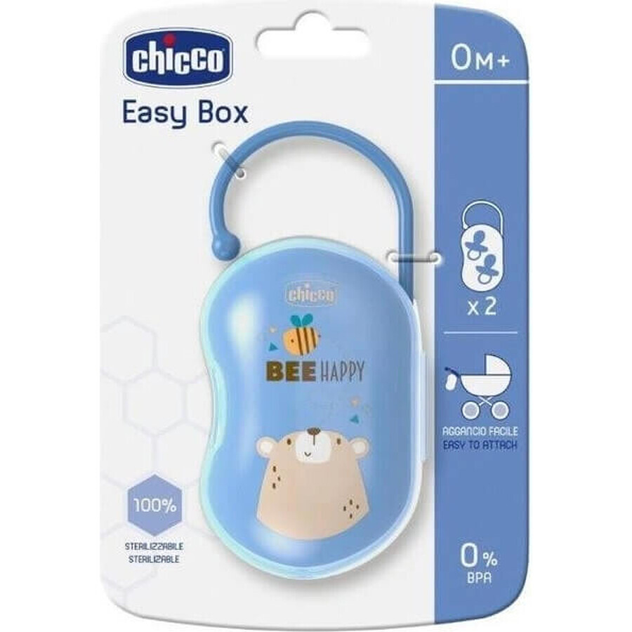 CHICCO Boîte à sucettes Easy Box Double - Garçon 1×1 pc