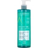 A-DERMA BIOLOGY AC Gel nettoyant moussant pour les peaux à tendance acnéique 1×400 ml gel, gel nettoyant pour les peaux à tendance acnéique