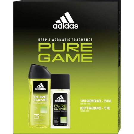 Adidas MEN Pure Game cartouche (dns + sg) 1 × 1 pc, boîte cadeau