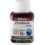 MedPharma PYRIDOXIN 20 mg (vitamina B6) 1×37 tbl, 30+7 gratis