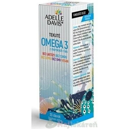 Adelle Davis OMEGA 3 à base d'algues 50 ml 1×50 ml, complément alimentaire