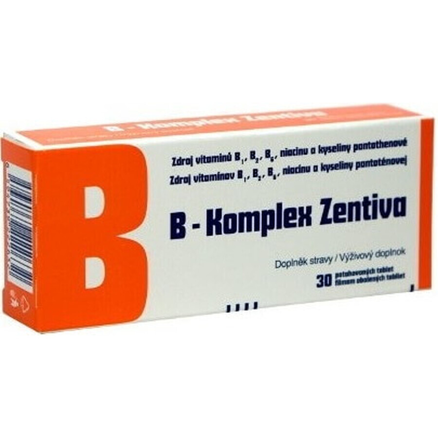 B-Komplex Zentiva 30 tbl 1×30 tbl, vitamina B