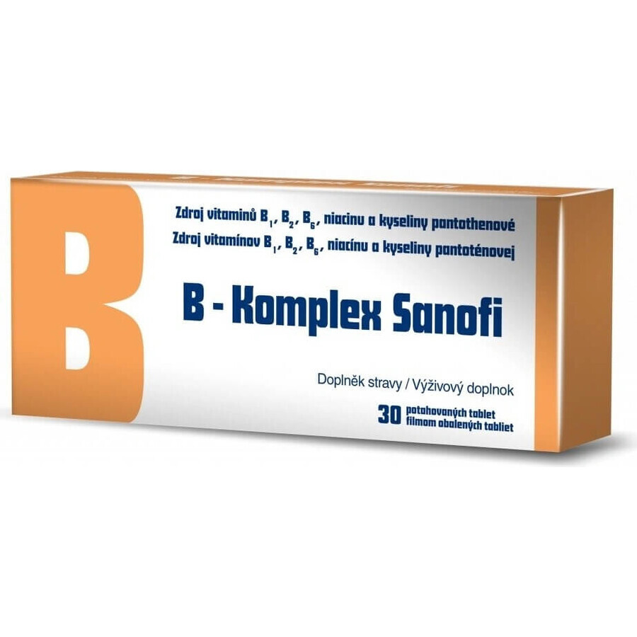 B-Komplex Zentiva 30 tbl 1×30 tbl, vitamina B