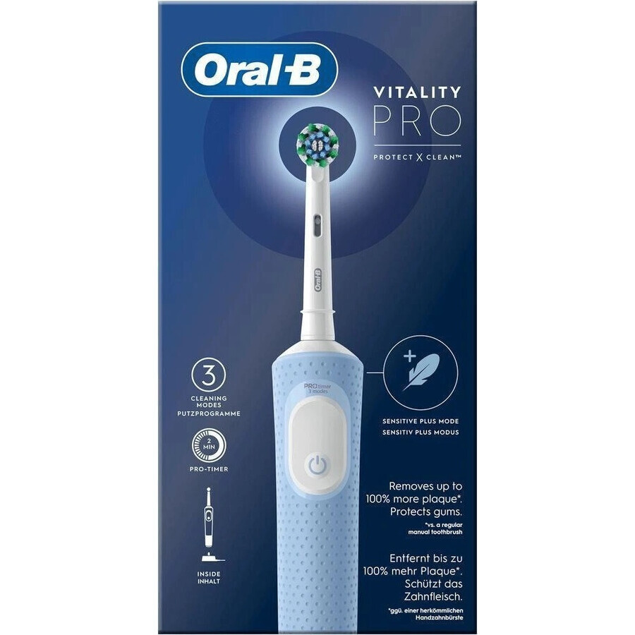 Spazzolino elettrico Oral-B Oral-B EK Vitality Pro Protect X Clean Vapour Blue 1×1