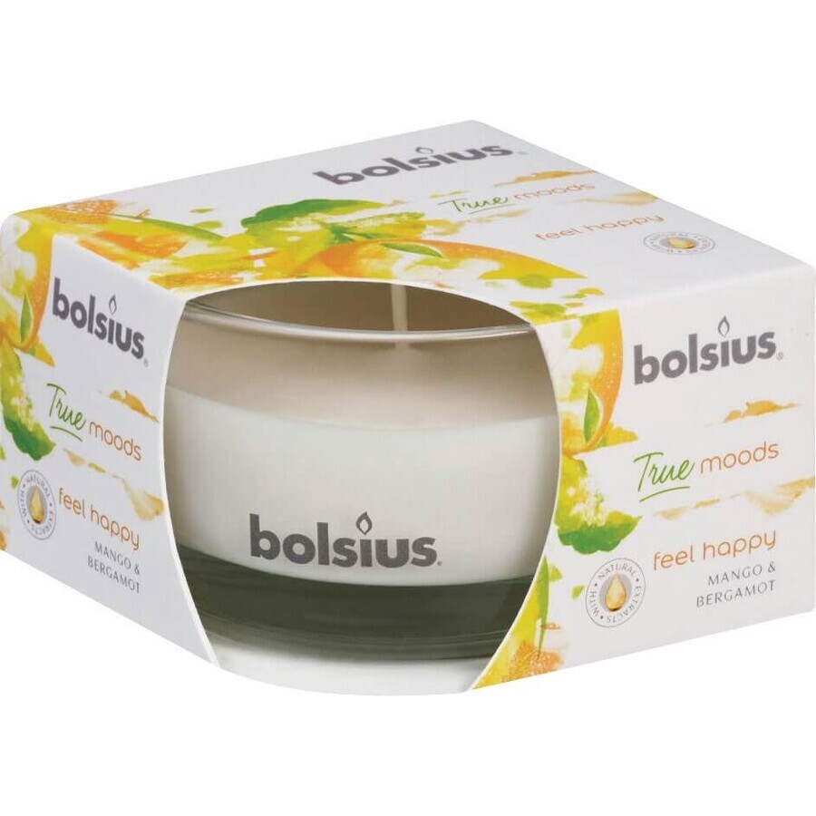 Bolsius Aromatic 2.0 Mango-Duftkerze Flasche 1×1 Stück, Größe 80 x 50 mm