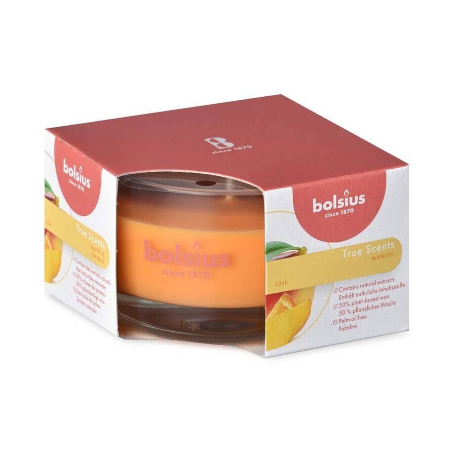 Bolsius Aromatic 2.0 Mango-Duftkerze Flasche 1×1 Stück, Größe 80 x 50 mm