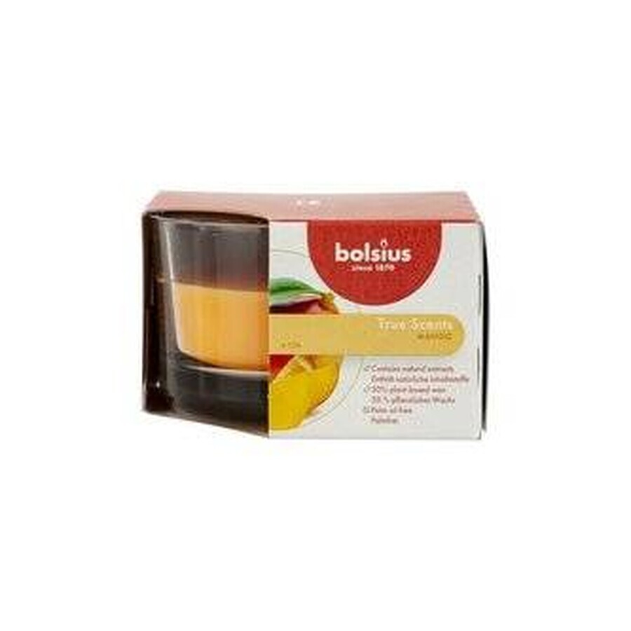 Bolsius Aromatic 2.0 Mango-Duftkerze Flasche 1×1 Stück, Größe 80 x 50 mm