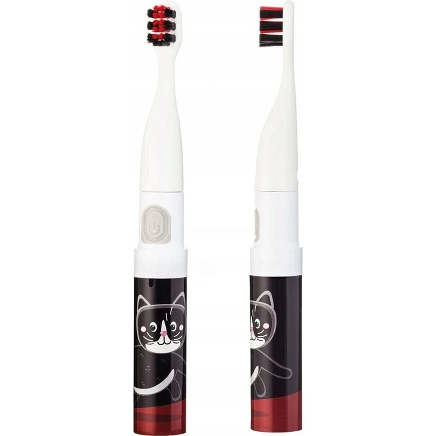 Brosse à dents sonique pour enfants VITAMMY SMILE, chat noir, à partir de 3 ans 1×1 pc, avec l'image d'un chat noir