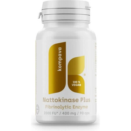 kompava Nattokinase plus 1×90 cps, complemento alimenticio